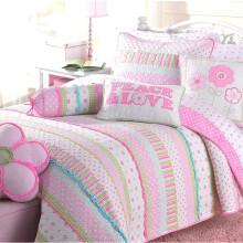 Cozy Line Home Fashions Rzsaszn Greta pasztell pttys virglny 100% pamut, megfordthat paplan gynemugarnitra huzatos gytakar (Greta Pastel