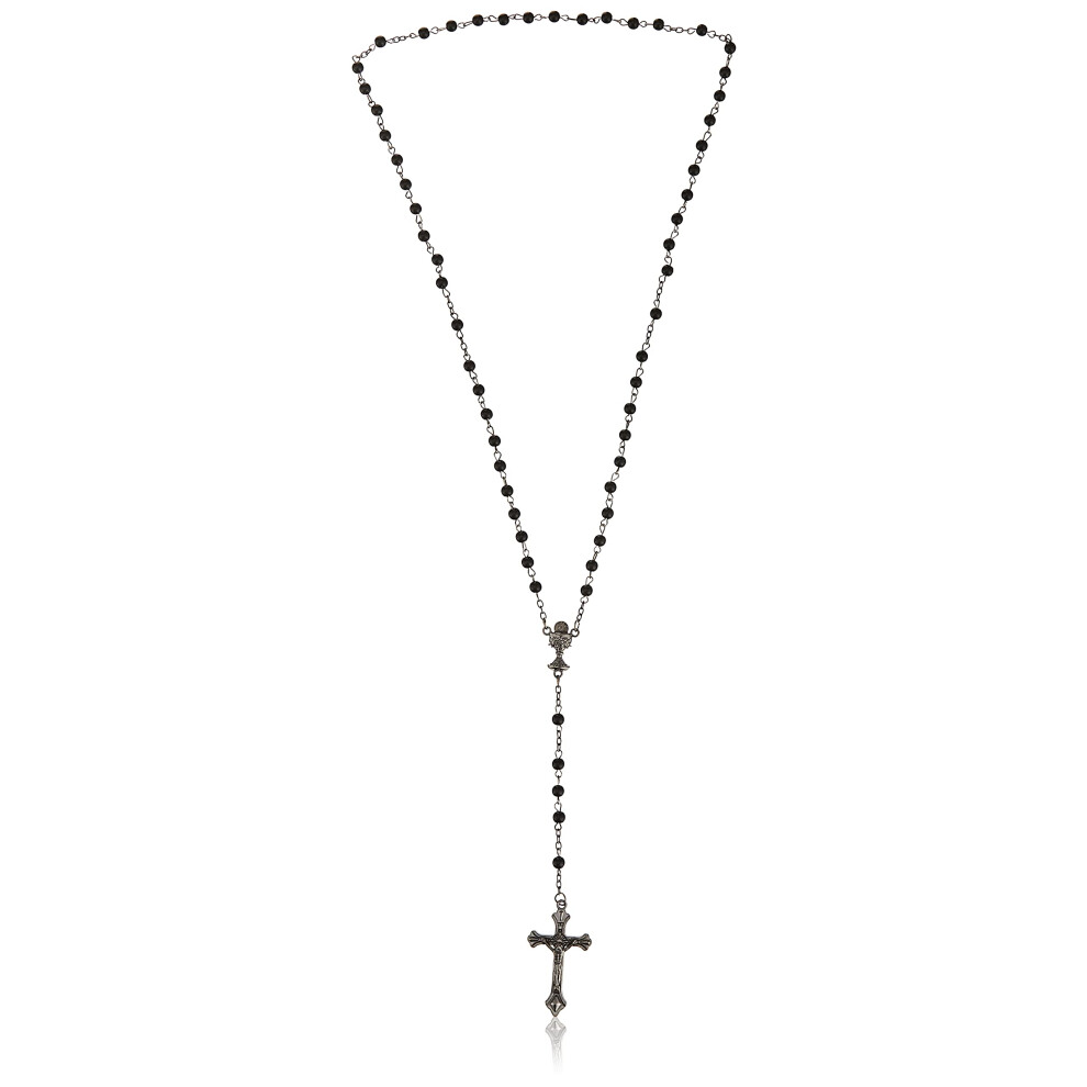 Precious Moments 172410 May His Light Shine In Your Heart Today & Always Boy First Communion Rosary & Silver Zinc Alloy Rosary Box