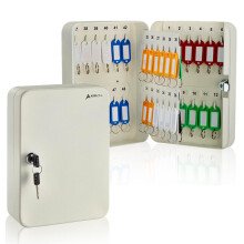 Adiroffice Key Lock Box skp Vggfste med nycklar och 48 frgade namntaggar - Key Safe Organizer fr en Mess Free Work Place som bilhandlare Pro