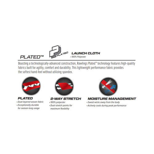 Rawlings | LAUNCH SERIES Knicker Basebollbyxor | Ungdom Liten | Vit/Svart 2
