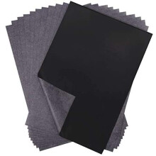 Selizo 100 folhas de papel de rastreamento de transfer   ncia de carbono preto para lona de papel de madeira e outras superf   cies de arte (9 x 13 p