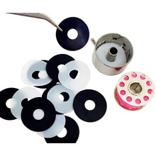 Peavytailor 12stk Super Slippery Teflon Bobbin Slim Washer. Undg? tilbageslag og fuglehekkning af dine spole! Langvarig h?rd teflon materiale lil