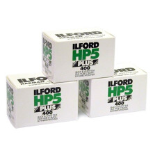 Filme Profissional Ilford HP-5 Plus 400 35mm Preto e Branco, ISO 400, 24 Exposições, 3-Pack