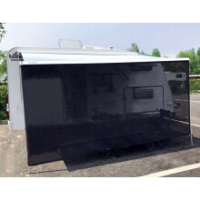 Tentproinc RV Awning Sun Shade 7 'x 14' 3 '' Black Mesh Screen Sunshade Complete Kits Motorhome Camping Trailer UV Sunblocker Canopy Shelter - 3