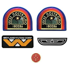 Buitenaards U.S.C.S.S. Nostromo Flight Wings Weyland Yutani Patch (Bundel 5PC-Iron on-naai op)