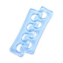 S parateurs d'orteils flexibles en silicone souple pour outils de p dicure et vernis ongles (bleu)
