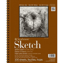 Strathmore Series 400 schetsblok 9 inch x 12 inch 100 vellen per blok Wit 4-pack