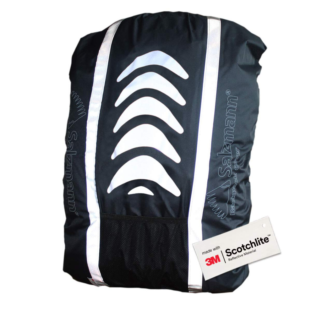 Salzmann 3M Reflective Backpack Cover | High Visibility  Waterproof & Weatherproof | Ideal for Cycling  Running  Hiking & More-image-OPC-PFKXJVM-NEW