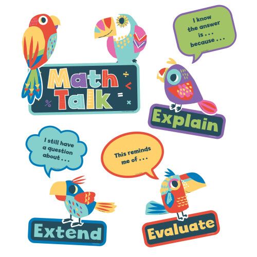 Carson Dellosa Education Math Talk Mini Bulletin Board Set