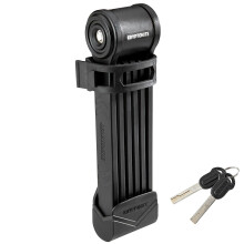 Kryptonite Keeper 510 Folding Bike Lock Compact Lightweight High Security Anti-Theft Foldable Bicycle Lock with 2 Keys and Mount for E-Bikes Scooter