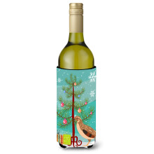 Caroline's Treasures Golden Phoenix Quail Christmas Decorative Bottle Hugger 750ml Multicolor