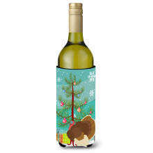 Caroline's Treasures French Turkey Dindon Christmas Decorative Bottle Hugger 750ml Multicolor