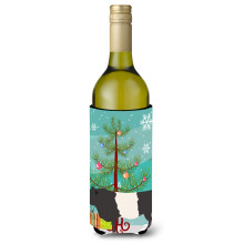 """"Caroline's Treasures Belted Galloway Cow Christmas Decorative Bottle Hugger 750ml Multicolor""""