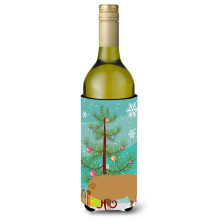 Caroline's Treasures Hungarian Mangalica Pig Christmas Decorative Bottle Hugger  750ml  Multicolor