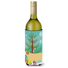 Caroline's Treasures Horned Dorset Sheep Christmas Decorative Bottle Hugger  750ml  Multicolor