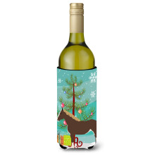 Caroline's Treasures Percheron Horse Christmas Decorative Bottle Hugger 750ml Multicolor