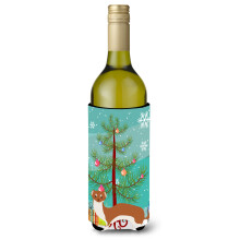 Caroline's Treasures Weasel Christmas Decorative Bottle Hugger  750ml  Multicolor