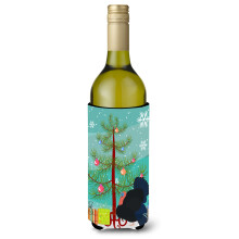 Caroline's Treasures Norfolk Black Turkey Christmas Decorative Bottle Hugger 750ml Multicolor