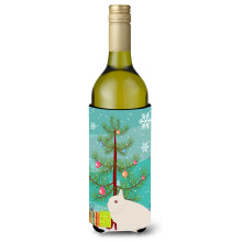 Caroline's Treasures Hermelin Rabbit Christmas Decorative Bottle Hugger  750ml  Multicolor