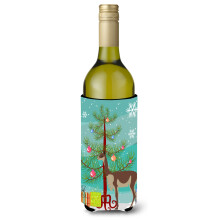 """"Caroline's Treasures Vicugna or Vicuna Christmas Decorative Bottle Hugger 750ml Multicolor""""