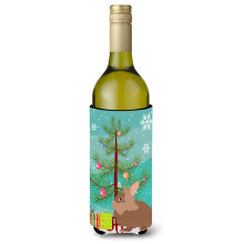 Caroline's Treasures Lionhead Rabbit Christmas Decorative Bottle Hugger 750ml Multicolor