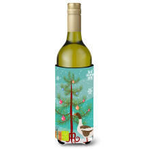 Caroline's Treasures Pomeranian Rogener Goose Christmas Decorative Bottle Hugger 750ml Multicolor