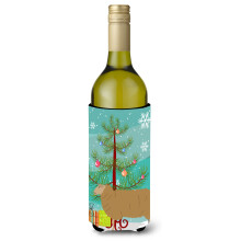 Caroline's Treasures East Friesian Sheep Christmas Decorative Bottle Hugger 750ml Multicolor