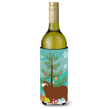Caroline's Treasures Merino Sheep Christmas Decorative Bottle Hugger 750ml Multicolor