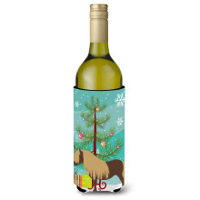 Caroline's Treasures Shetland Pony Horse Christmas Decorative Bottle Hugger 750ml Multicolor