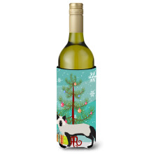 "Caroline's Treasures Abrigo Decorativo para Garrafa de Natal Raposa Prateada, 750ml, Multicolor"