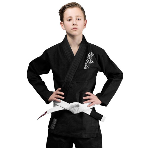 Venum Contender Kids BJJ Gi (Δωρεάν Λευκή Ζώνη) - Μαύρο