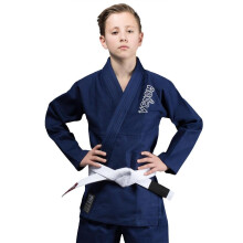 Venum Contender Kids BJJ Gi Gratis wei   er G   rtel inklusive - Marineblau