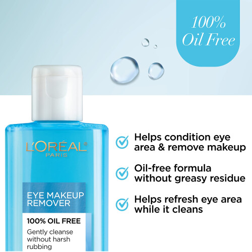 L'Oreal Paris Clean Artiste Αφαιρετής Μακιγιάζ Ματιών Χωρίς Λάδι, 2 Τεμάχια 2