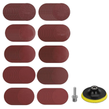 Discos de Lixa para Esmerilhadeira Angular 4 Polegadas, 100 com Almofada Apoio Fivela Polegadas e Adaptador Broca 1/4 Polegada