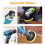 Discos de Lixa para Esmerilhadeira Angular 4 Polegadas, 100 com Almofada Apoio Fivela Polegadas e Adaptador Broca 1/4 Polegada 8