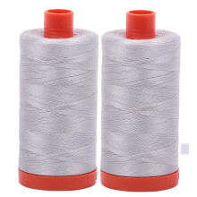 Aurifil Mako 50WT tr?d 2 store spoler (aluminium (2615))