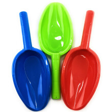 Mattys leget?jsstop 14 """" Kids Long Handle Sand Scoop Plastic Shovels til Sand & Beach (Red Blue & Green) Komplet gaves?t Bundle - 3 Pack