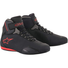 251551813185 Alpinestars Herren Sektor Street Motorradschuh Schwarz/Grau/Rot 8,5