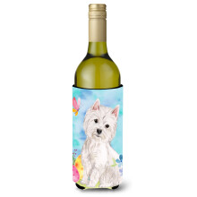 Caroline's Treasures Westie Easter Decorative Bottle Hugger 750ml Multicolor