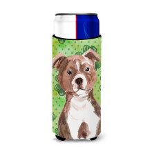 """"Caroline's Treasures Red Staffie Bull Terrier St. Patrick's ??a??s??t??? ???t? Hugger Slim ?????????""""