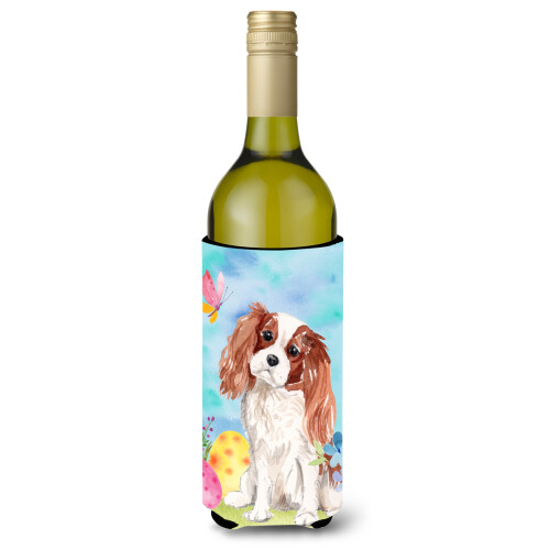 """"Caroline's Treasures Blenheim Cavalier Spaniel Easter Decorative Bottle Hugger  750ml  Multicolor""""