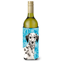 "Caroline's Treasures Dalmatian Inverno Suporte para Garrafa, 750ml, Multicolorido"