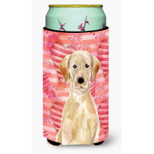 Caroline's Treasures Yellow Labrador Love Decorative Can Hugger  Tall  Multicolor