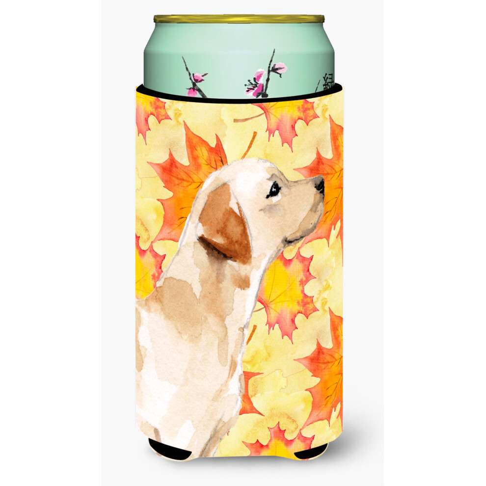 Caroline's Treasures - Labrador Jaune N 2 - Grand Pot D Coratif D'automne Multicolore-image