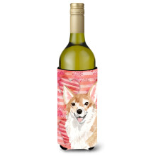""""Caroline's Treasures Corgi Love Decorative Bottle Hugger 750ml Multicolor""""