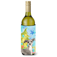 """"Caroline's Treasures Italian Greyhound Christmas Decorative Bottle Hugger 750ml Multicolor""""