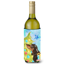 "Caroline's Treasures Dachshund Preto e Fogo Porta-Botella de Natal, 750ml, Multicolor"