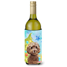 Caroline's Treasures Brown Cockapoo juledekorativ flaske hugger 750ml Multicolor""""