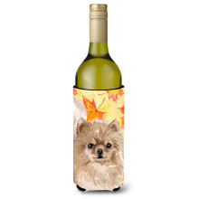 "Caroline's Treasures Pomeranian Outono Garrafa Decorativa, 750ml, Multicolor"