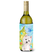 "Caroline's Treasures Westie Natal Porta Garrafa Decorativa, 750ml, Multicolor"